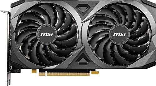 MSI Gaming GeForce RTX 3060 gddr6 pci_e_x16 12GB 15 Gbps GDRR6 192-Bit HDMI/DP PCIe 4 Torx Twin Fan Ampere OC Graphics Card (RTX 3060 Ventus 2X 12G OC), Black 3