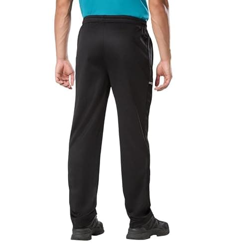 Black Panther Active Fit Men's Track Pants | Polyester Mid Rise Regular Fit Track Pants for Men | Casual Trousers | Gym Trackpants | Activewear Sports Lowers for Man (200572 LDX),Black,XXL 4