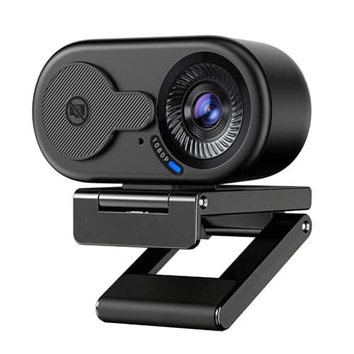 EMEET C100 1080P Webcam for PC, Fixed Focus, 66° FOV, Built-in Mic, Privacy Cover, Portable Metal Clip, Computer Camera for Home Office, Online Learning, Meetings, Streaming, Desktop, Laptop, PC USB-A