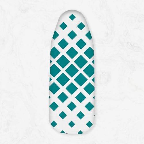 Finiky ThermoGuard Ironing Board Cover|Reusable & Washable Ironing Board Cover for Iron & Steam Press, Size- (73x34) cm, (Teal) 2