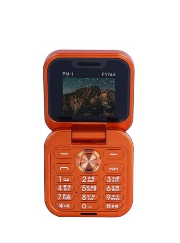 Foneme F17 FLIP Dual Sim |Keypad Mobile with 1.8" Display |Flip|Fold|Call & SMS Indicator|Innovative Design |BT Dialer|Voice Changer|Long Lasting Battery|Camera|Feature Phon| Orange