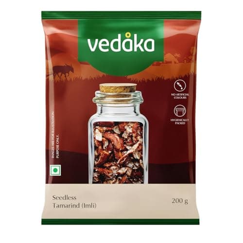 Amazon Brand - Vedaka Seedless Tamarind, 200 g