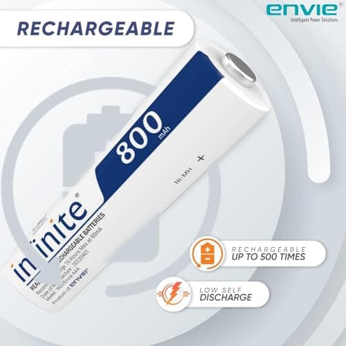 Rechargeable Batteries AA & AAA Combo Ready to Use 1000mAh AA & 800mAh 4PL Battery Infinite Low Self Discharge, Pre-Charged (Pack of 4 Each) 5