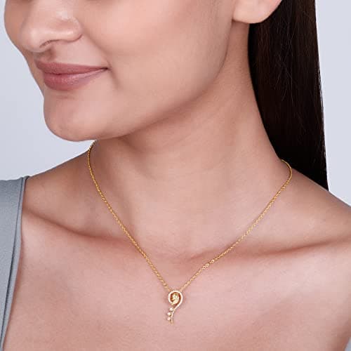 GIVA 925 Silver Golden Delicate Peacock Pendant with Link Chain | Gifts for Girlfriend, Gifts for Women and Girls |With Certificate of Authenticity and 925 Stamp | 6 Months Warranty* 2