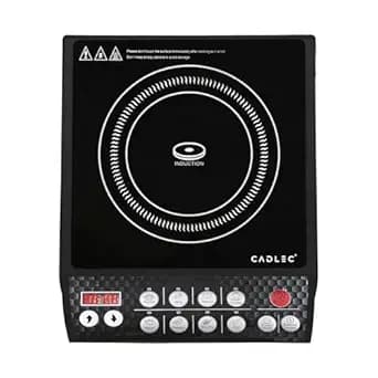 Cadlec CookFusion_5 2000W Induction Cooktop | 8 Cooking Modes, Auto Shut-Off, Over-Heat Protection, LED Display, BIS Approved, 2-Year Warranty | Black