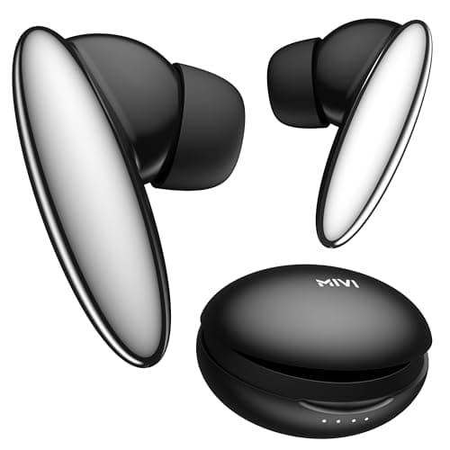 Mivi DuoPods Vibe | Dual Connectivity Ear Buds Wireless | Clear HD Calls | 5.3 Bluetooth Earphone Wireless | 13mm Drivers | 60 Hours Playtime | Made in India TWS Earbuds
