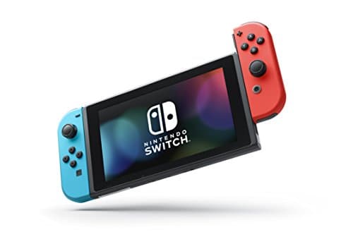 Nintendo Switch Version 2 Online Gaming (1 Year Warranty Included) with Neon Blue and Neon Red Joy-Con 3