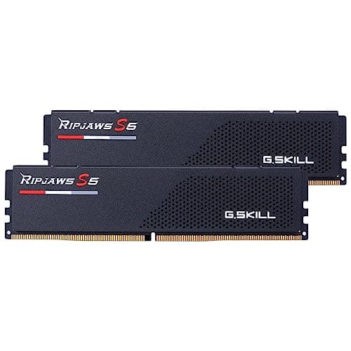 G.Skill Ripjaws S5 Intel XMP 16GB (1 * 16GB) DDR5 5200 MHz CL40-40-40-83 1.40V Desktop RAM Memory - F5-5200J4040A16GX1-RS5K 3