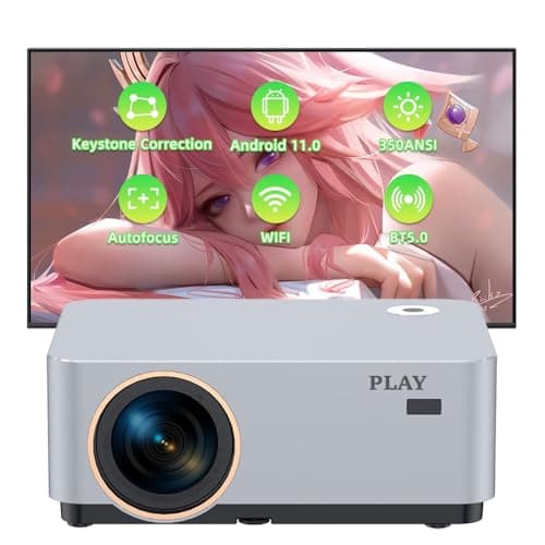 Play MP1 PRO Smart Full HD 1080p Native 4K 8k Decode, 500 ANSI Lumens, Auto Electric Focus & Electronic Keystone, 2-Way BT5.0, 2 x HDMI, 2X USB, 2+16 GB Inbuilt Speaker, Audio Jack 2