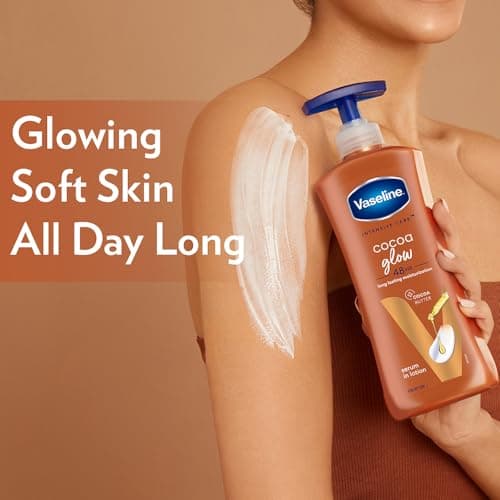 Vaseline Cocoa Glow Serum In Lotion, 600 ml | 100% Pure Cocoa & Shea Butter for Glowing & Soft Skin 2