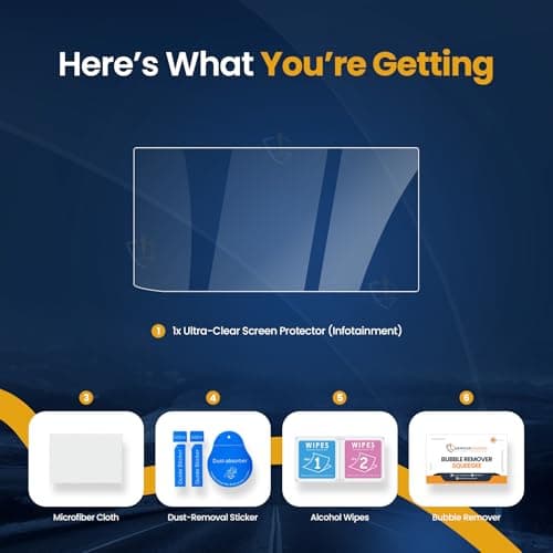 ARMOUR GUARDS Touch Screen Protector for Volkswagen Virtus 10.1 Inch Infotainment System (Transparent) Navigation Screen Virtus Accessory (Not A Tempered Glass) 2