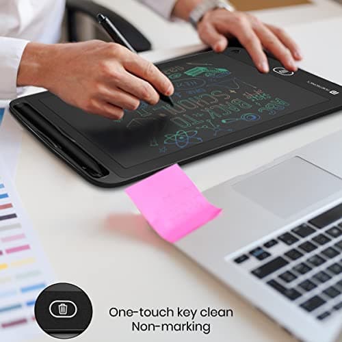 Portronics Ruffpad 8.5M Multicolor LCD Writing Pad with Screen 21.5cm (8.5-inch) for Drawing, Playing, Handwriting Gifts for Kids & Adults, India's first notepad to save and share your child's first c 6