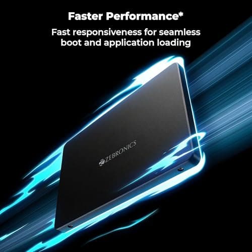 Zebronics 128GB SSD, 2.5 Inch Internal Drive, 550MB/s Read & 500MB/s Write, Faster Than HDD, Low Power Consumption, Silent Operation, S.M.A.R.T Support, High Performance Storage (SD13A) 4