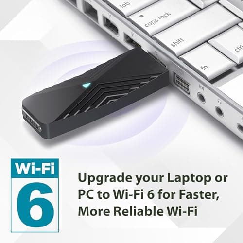 D-Link USB WiFi 6 Adapter AX1800 USB 3.0 Dual Band Long Range MU-MIMO Wireless Internet Network for Desktop PC Laptop Windows (DWA-X1850-B1) Black 3