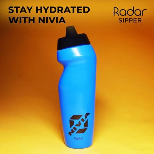 Nivia Radar Sippers Bottle for Men & Women (Blue, Capacity - 625 ml) | Material - Polyvinyl Chloride | For Sports | Cycling | Gym | Running | Training | Gym Water Bottles | Kids Water Bottles 4