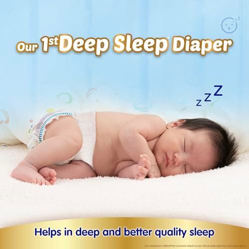 MamyPoko Pants Extra Absorb Baby Diapers, Extra Large (XL size) 12-17 kg 104 Count |Deep Sleep DiapersSoft gentle fit |Deep Absorbent Crisscross skin friendly with coconut oil (52 count, Pack of 2) 2