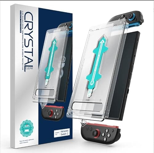 OIVO INDIA Tempered Glass Screen Protector for Nintendo Switch2, 8.7'' Automatic Calibration/Anti-Scratch/Case Friendly & Bubble Free, Protective Ultra Slim Game Console Screen Protector