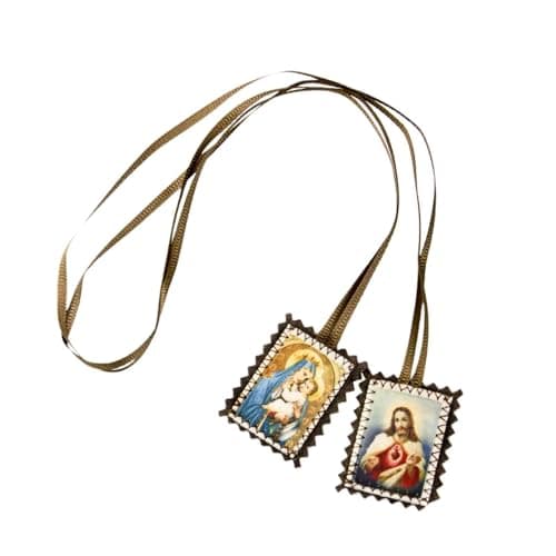 ZOOMELLA Scapulars Catholic Traditional Scapular for Our Lady of Mount Woman Man|Collectibles |Amulets, Pendants & Charms
