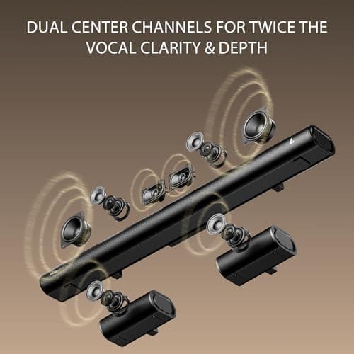 Boat Aavante Prime 5.1 5000DA, Dolby Atmos, 500W, 5.1CH w/Wired Subwoofer & Wired Satellites, Multi Compatibility, Bluetooth Sound bar, Home Theatre Soundbar Speaker (Premium Black) 6