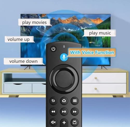 Upix Compatible Amazon Fire TV Stick 3rd Generation Smart TV Remote No. 1113 | with Voice | Exactly Same Remote Will Only Work | Will Work with FIRE TV Stick ONLY | Pairing is Required 3