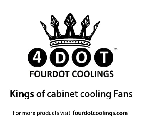 FourDot Computer Cabinet Cooling Fan 120mm 5inch 4000RPM Model 12038 4