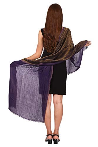 Pashtush Womens Twilight Scarf, Reversible Scarf, Luxury Wool Blend, Ultra soft and Silky, Size 70 x 200 cm, (Twilight Purple) 3