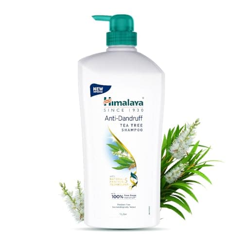 Himalaya Anti Dandruff Shampoo With Tea Tree Removes Dandruff & Soothes Sclap, 1000 ml