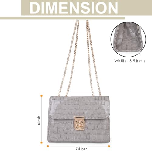 Pramadda Pure Luxury Stylish Gift combo set for women Sling Bag with Earrings | Rakhi Raksha Bandhan Gift For Sister | Birthday Gift For Girls | Festival Diwali Christmas Gift Items. 5