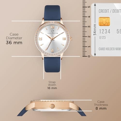 Carlington Iconic Analog Watches for Women with Premium Leather Strap - CT 2042 3