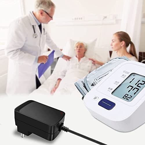 Medirelief BP Adapter for Blood Pressure Monitor | 6V Power Supply for Blood Pressure Monitor | 10 Feet Extended Cord | Black | Pack of 1 | 3