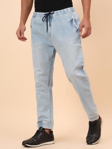 Cantabil Jogger for Men Blue (MJOG00007_LTMERCERISED_36) 3