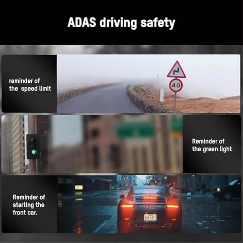 HIKVISION 4K Dual Channel Dashcam for car | ADAS Alerts | Voice Control | Night Vision F1.75 Aperture | G-Sensor | 143° Wide Angle | Loop Recording | Built in WiFi | Supports 256GB | C8(2CH) 3