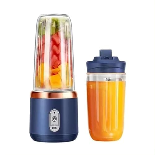 Portable Blender Electric Juicers Fruit Mixers USB Rechargeable Smoothie Mini Personal Juicer 6 Blades 3Gears With 1500 Mah Rechargeable Battery-Smoothie Food Blender D1