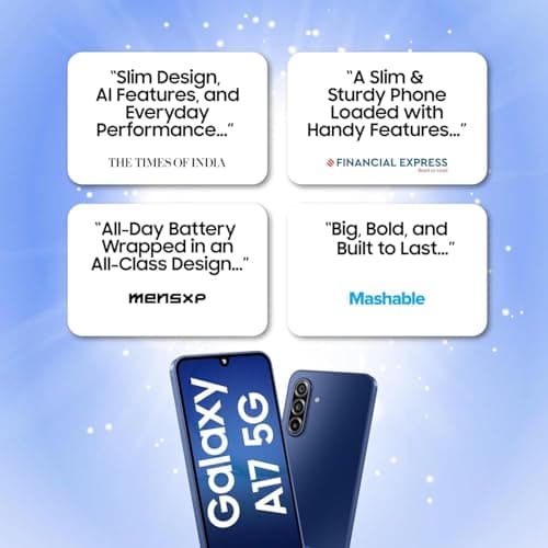 Samsung Galaxy A17 5G (Gray, 6GB RAM, 128GB Storage) | 50 MP No Shake Camera | Gemini Live | Circle to Search | Super AMOLED | Corning Gorilla Glass Victus | 7.5mm Sleek | AI 5