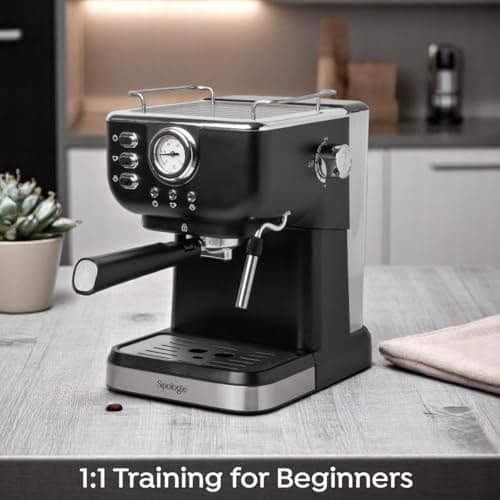 Sipologie Cafe Maestro Espresso Machine, Coffee Maker for Home & Office | Frother Wand for Cappuccino, Latte & Espresso | Stainless Steel, Easy to Use & Clean 4