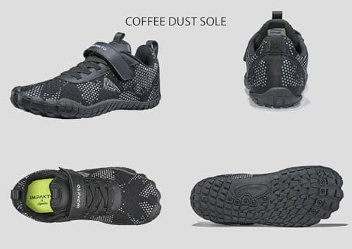 Impakto Barefoot Rooted Wide feet Shoes for Men | Lightweight Running & Training Shoes with Soft Sole & Superior Grip | Running, Jogging Regular Gym Shoes for Men Black 4