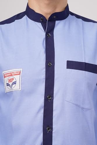 HPCL Hindustan Petroleum Staff Uniform Full Shirt Petrol Pump Duty Wear for Men Regular Fit Workwear Shirt (in, Alpha, L, Regular) 4
