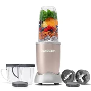 Nutribullet PRO 900W Champagne Gold, 12 Pcs Set, USA #1 Mixer/Grinder/Smoothie Maker, "The Original Nutribullet", Food Processor, Best Blender, 3 Unbreakable Jars, 2 Blade Set - Wet & Dry