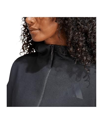adidas Women Track Tops | W Z.N.E. Fz | Black | Size-Xl | 2