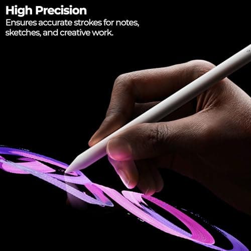 Zebronics Universal Stylus Type-C, Magnetic Attachment, LED Indicator, Replaceable Pen Tips, High Precision, Ultra-Lightweight, iPadOS, iOS, Android Compatible (Stylus Pro Max) 3