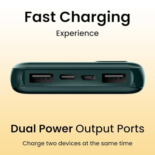 Elevone 10000mAh Power Bank, 10.5W Fast Charging, Triple Output, Type C PD, Li-Polymer, Multi-Layer Protection for Smartphones & Other Type-C Devices (Rapid 11, Green) 4
