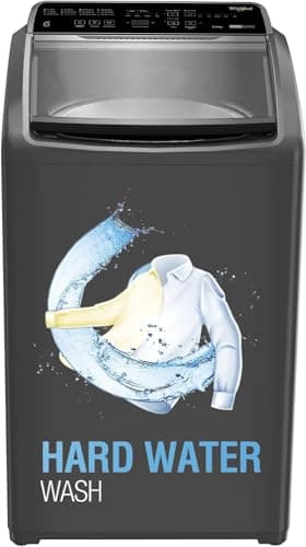 Whirlpool 8 kg Magic Clean 5 Star Fully Automatic Top Load Washing Machine Grey (MAGIC CLEAN ELT 8.0 GREY 10YMW, Hard Water Wash)