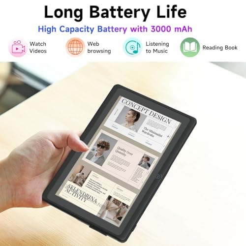 Vyrolinia 7 Inch Android 15.0 Tab PC RAM 8GB (3+5 Expansion) ROM 32GB IPS 1024x600 BT 5.0 WiFi6 2.4G + 5G 2MP + 5MP Dual Cameras YouTube Netfilx 4