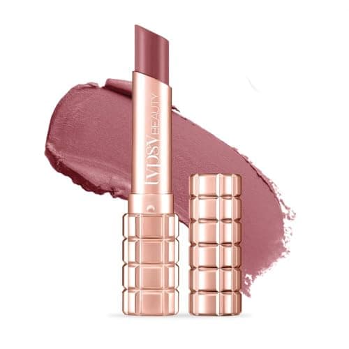 Typsy Beauty Cocoa Peptide Velvet Matte Lipstick | 8hr Wear, Soft Blur Finish, Lightweight Texture, Hydrating Nude Lipstick| Mocha Mauve Medium 08 | Cocoa Peptides | Vegan & Paraben-Free 3.5g