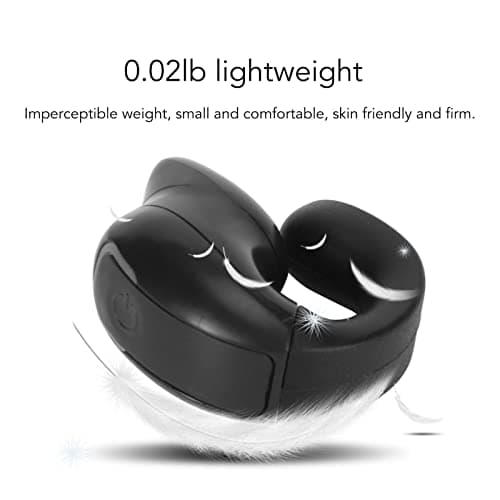 Denash Open Ear Bluetooth Earbuds,Bluetooth 5.3 Wireless Single Earpiece Ear Clip,IPX4 Water Proof Air Conduction Headphones for Running Cycling (Black) 2
