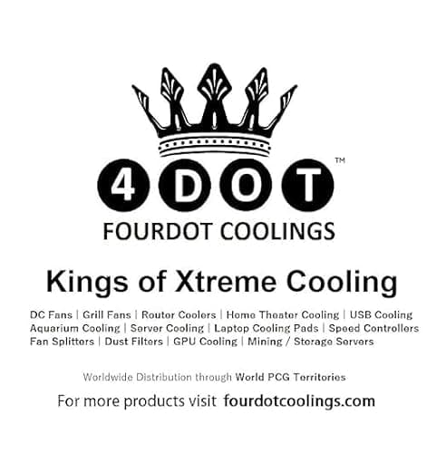 4 DOT FOURDOT COOLINGS 40mm 1.5Inch Cooling Fan Desktop PC (12V 20000RPM) 4