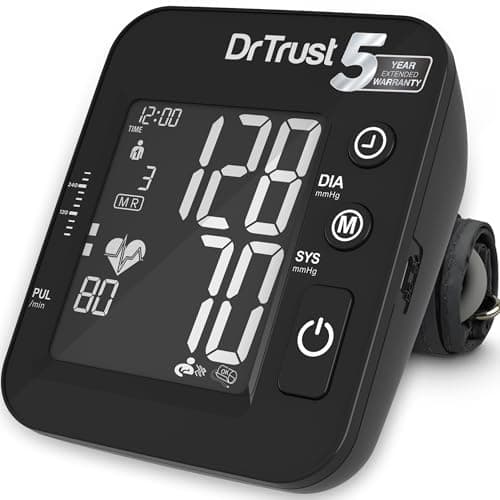 Dr Trust USA Intellitrack 132 Fully Automatic Dual Talking Digital Blood Pressure Monitor Machine For Hypertension & Managing Heart Health, BP Apparatus For Home & Clinic Use, Most Accurate Measuremen