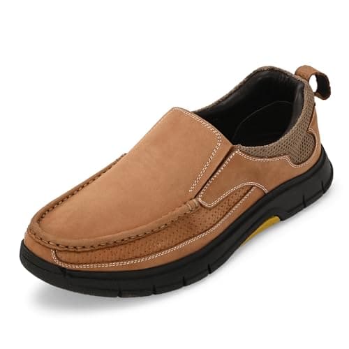 Blue Leather Loafer for Men | Lightweight & Comfortable | Stylish Leather Moccasin Slip-On with Cushioned Insole | Perfect for Casual Outfits & Everyday Comfort 4040-3