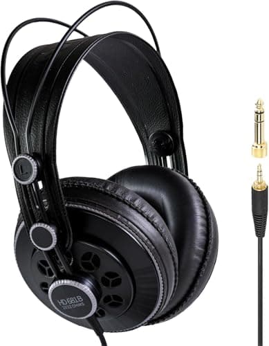 Superlux Semi-Open Studio Headphones – Over-Ear, Lightweight & Comfortable, High-Fidelity Sound for Mixing, Recording, Gaming & Everyday Listening