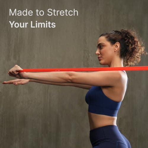 Cult Red Resistance Band (7–15 kg) Stretching, Pull-Ups, Strength Training, Yoga, Pilates & Home Workout Band for Men & Women 4